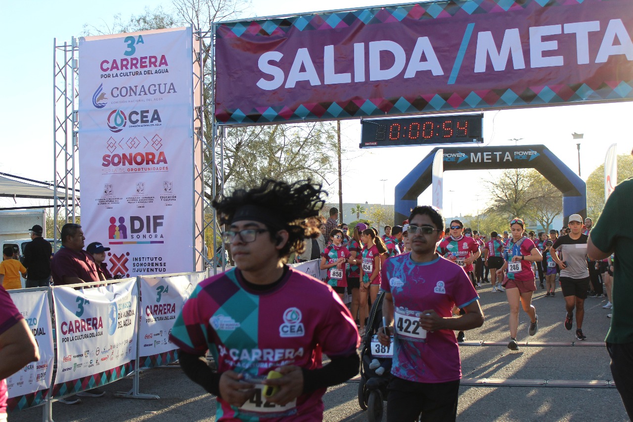 Realiza Gobierno de Sonora con éxito tercera Carrera por la Cultura del Agua